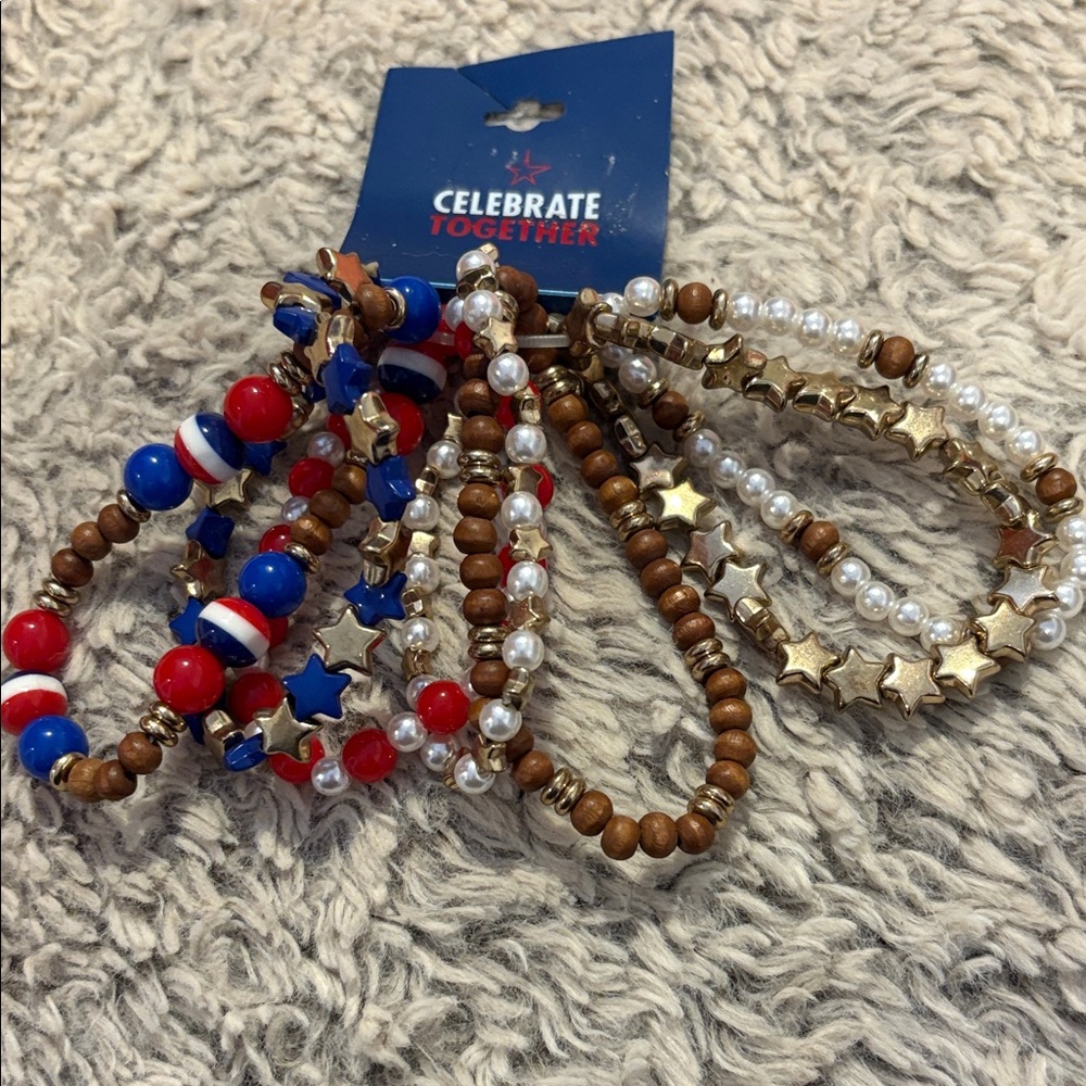 Celebrate‎ Together Beaded Bracelets Set 7 bracelets